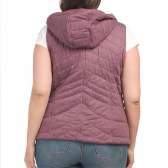 NEW Bagatelle Collection, 0X Quilted, Water Resistant Cold Weather Vest, Purple‎ - Picture 2 of 13